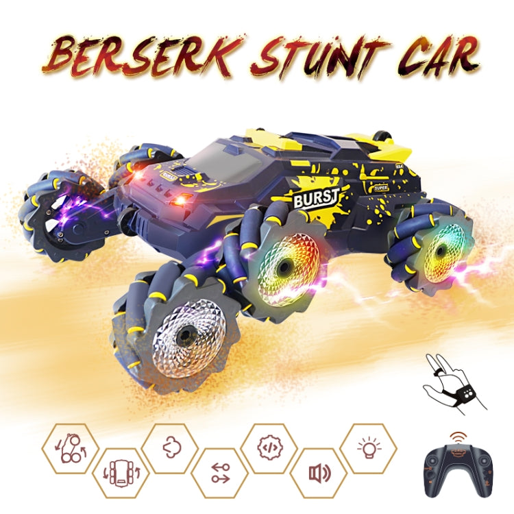 MoFun JC03P 2.4G Remote Control Six-wheeled Stunt Car, Specifications:Single RC(Yellow) - RC Cars by MoFun | Online Shopping South Africa | PMC Jewellery