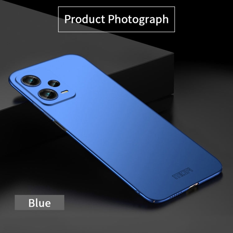 For Xiaomi Redmi Note 12 Pro+ China MOFI Micro Frosted PC Ultra-thin Hard Case(Blue) - Xiaomi Cases by MOFI | Online Shopping South Africa | PMC TechLife | Buy Now Pay Later Mobicred
