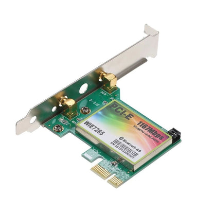 WIE7265 Dual Band 802.11ac 1167Mbps PCI-e WiFi Adapter + Bluetooth 4.2 WLAN Network Card - USB Network Adapter by PMC Jewellery | Online Shopping South Africa | PMC Jewellery | Buy Now Pay Later Mobicred