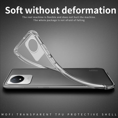For vivo Y02 4G MOFI Ming Series Ultra-thin TPU Phone Case(Transparent) - vivo Cases by MOFI | Online Shopping South Africa | PMC Jewellery