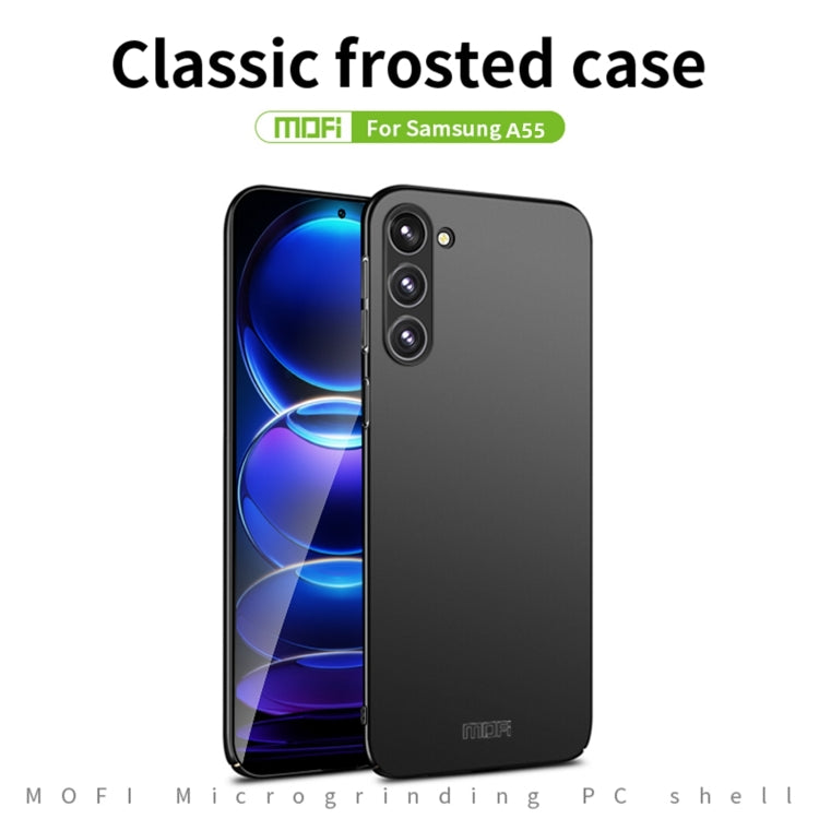 For Samsung Galaxy A55 5G MOFI Frosted PC Ultra-thin Hard Phone Case(Red) - Galaxy Phone Cases by MOFI | Online Shopping South Africa | PMC TechLife | Buy Now Pay Later Mobicred