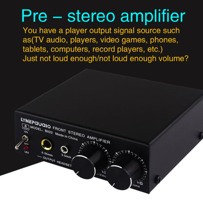 B022 Pre-Stereo Signal Amplifier Volume Booster Headphones Active Speaker Preamp Audio Amplifier -  by PMC Jewellery | Online Shopping South Africa | PMC Jewellery | Buy Now Pay Later Mobicred