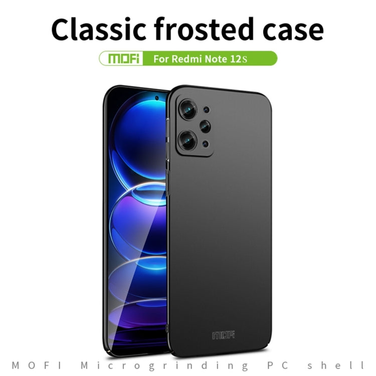 For Xiaomi Redmi Note 12S MOFI Micro-Frosted PC Ultra-thin Hard Phone Case(Red) - Xiaomi Cases by MOFI | Online Shopping South Africa | PMC TechLife | Buy Now Pay Later Mobicred