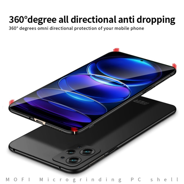 For Xiaomi Redmi Note 12S MOFI Micro-Frosted PC Ultra-thin Hard Phone Case(Red) - Xiaomi Cases by MOFI | Online Shopping South Africa | PMC TechLife | Buy Now Pay Later Mobicred