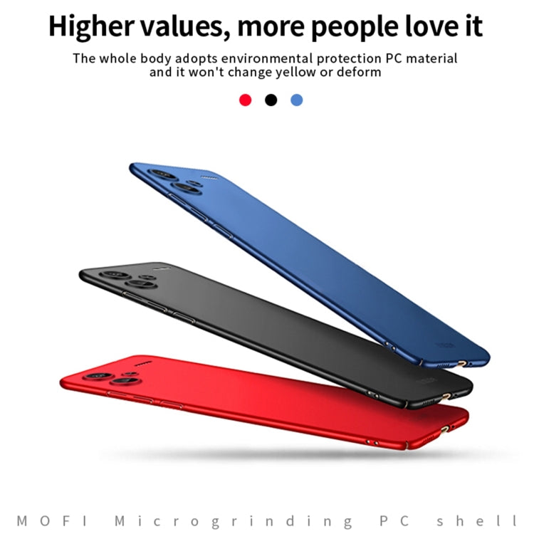For Redmi Note 13 Pro+ MOFI Micro-Frosted PC Ultra-thin Hard Phone Case(Blue) - Note 13 Pro+ Cases by MOFI | Online Shopping South Africa | PMC TechLife
