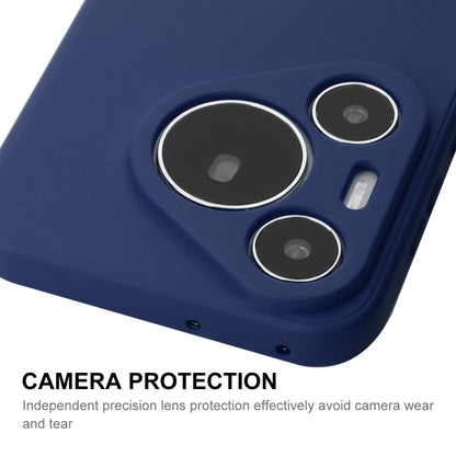 For Huawei Pura 70 Pro / 70 Pro+ ENKAY Hat-Prince Liquid Silicone Shockproof Protective Soft Case(Dark Blue) - Huawei Cases by ENKAY | Online Shopping South Africa | PMC Jewellery | Buy Now Pay Later Mobicred