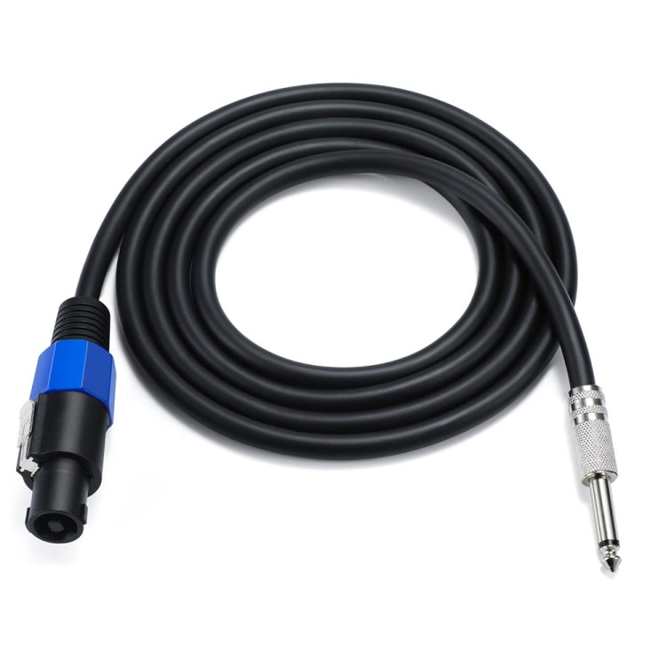 JUNSUNMAY Speakon Male to 6.35mm Male Audio Speaker Adapter Cable with Snap Lock, Length:25FT - Microphone Audio Cable & Connector by JUNSUNMAY | Online Shopping South Africa | PMC Jewellery | Buy Now Pay Later Mobicred