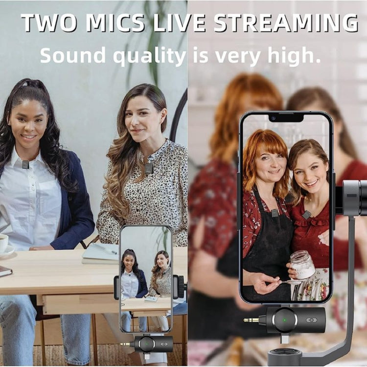 One by One 3 in 1 Mini Wireless Lavalier Microphone for iPhone / iPad / Android / PC Camera - Microphone by PMC Jewellery | Online Shopping South Africa | PMC Jewellery | Buy Now Pay Later Mobicred