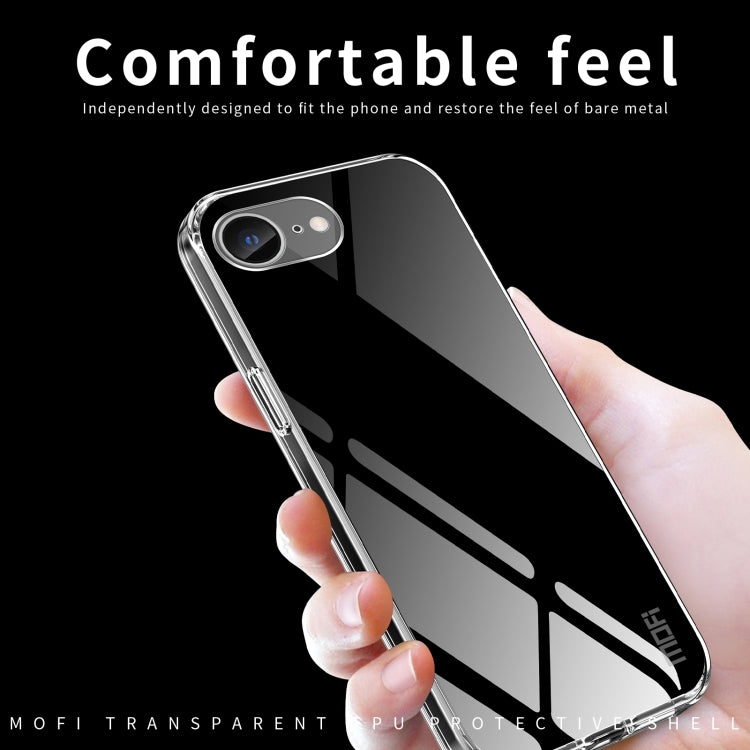 For iPhone 16e MOFI Ming Series Ultra-thin TPU Phone Case(Transparent) - iPhone 16e Cases by MOFI | Online Shopping South Africa | PMC Jewellery | Buy Now Pay Later Mobicred