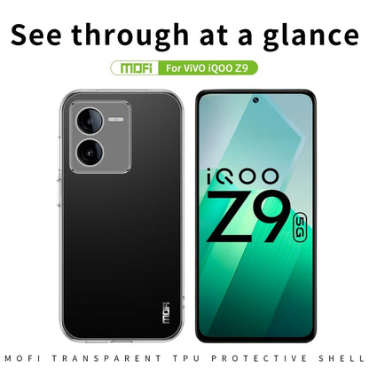 For vivo iQOO Z9 MOFI Ming Series Ultra-thin TPU Phone Case(Transparent) - vivo Cases by MOFI | Online Shopping South Africa | PMC Jewellery | Buy Now Pay Later Mobicred