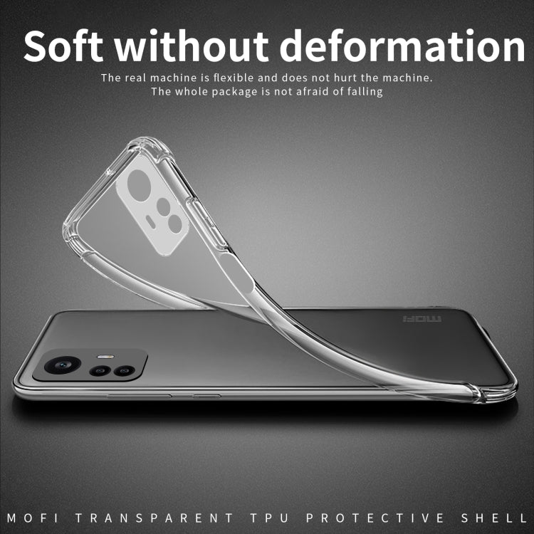 For Xiaomi Redmi Note 12S MOFI Ming Series Ultra-thin TPU Phone Case(Transparent) - Xiaomi Cases by MOFI | Online Shopping South Africa | PMC Jewellery