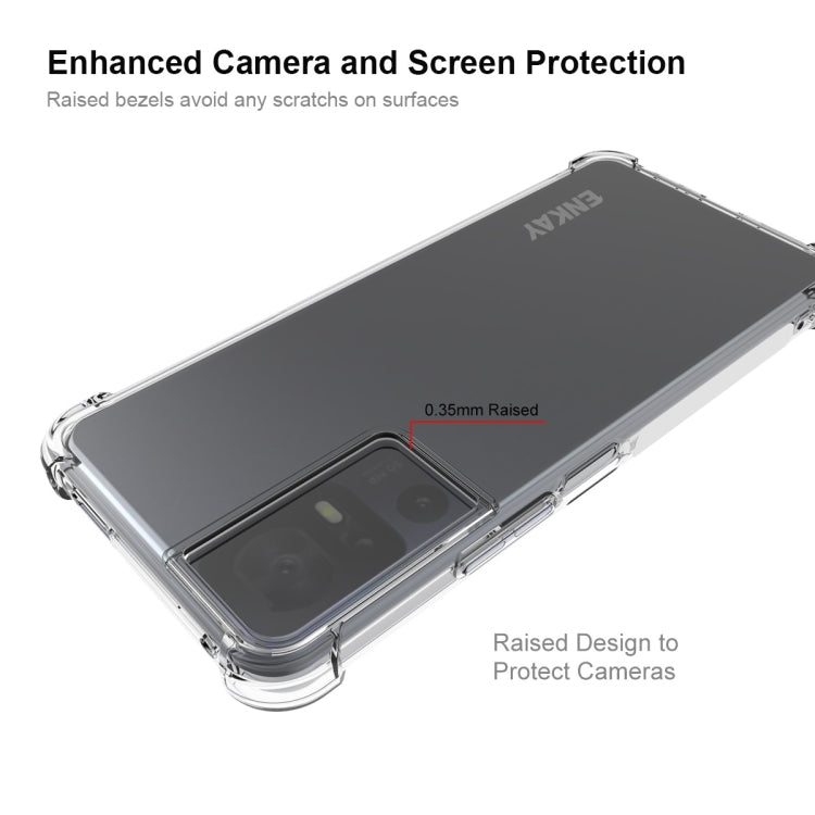 For TCL 40 SE ENKAY Hat-Prince Transparent TPU Shockproof Phone Case - free shipping - PMC TechLife - Order now!