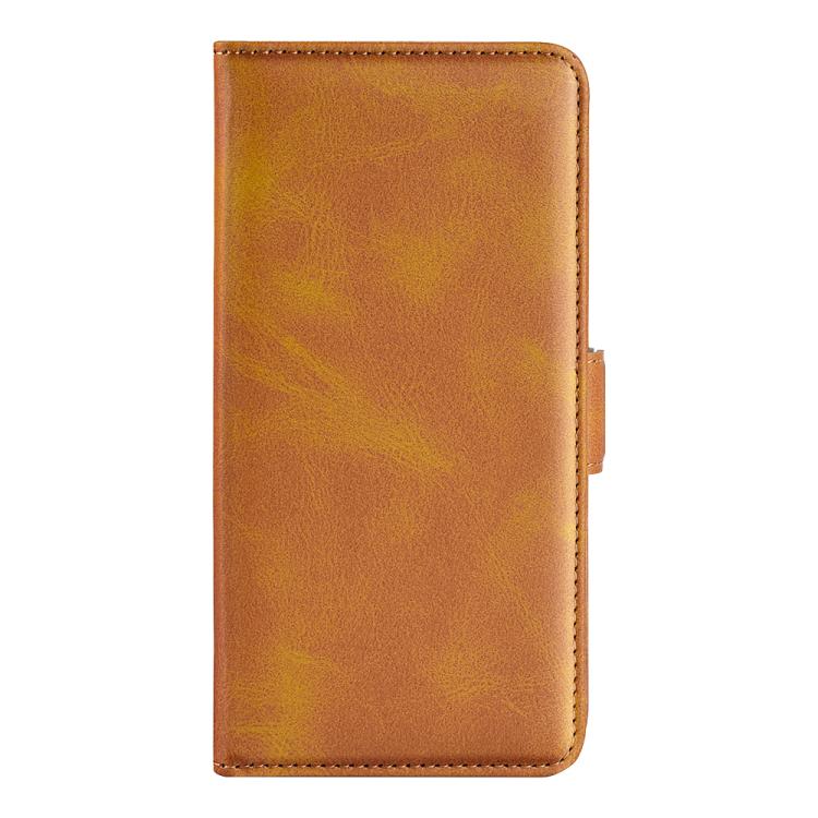 For iPhone 16e Dual-side Magnetic Buckle Horizontal Flip Leather Phone Case(Yellow) - iPhone 16e Cases by PMC TechLife | Online Shopping South Africa | PMC TechLife | Buy Now Pay Later Mobicred