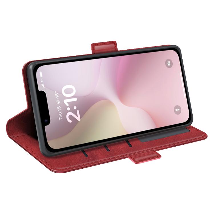 For iPhone 16e Dual-side Magnetic Buckle Horizontal Flip Leather Phone Case(Red) - free shipping - PMC TechLife - Order now!