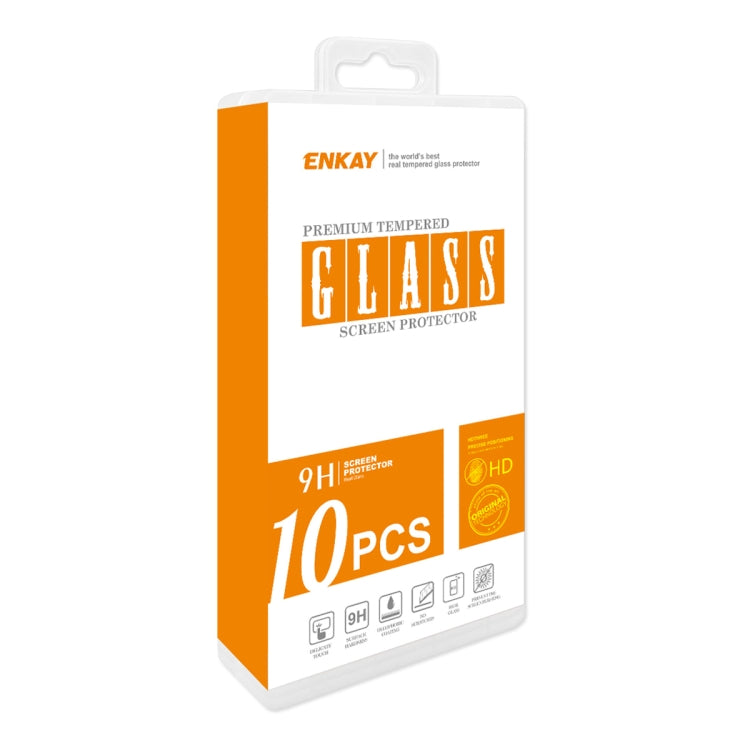 For Redmi K70 / K70 Pro / K70E 10pcs ENKAY Hat-Prince 0.26mm 9H 2.5D High Aluminum-silicon Tempered Glass Film - K70 Tempered Glass by ENKAY | Online Shopping South Africa | PMC Jewellery