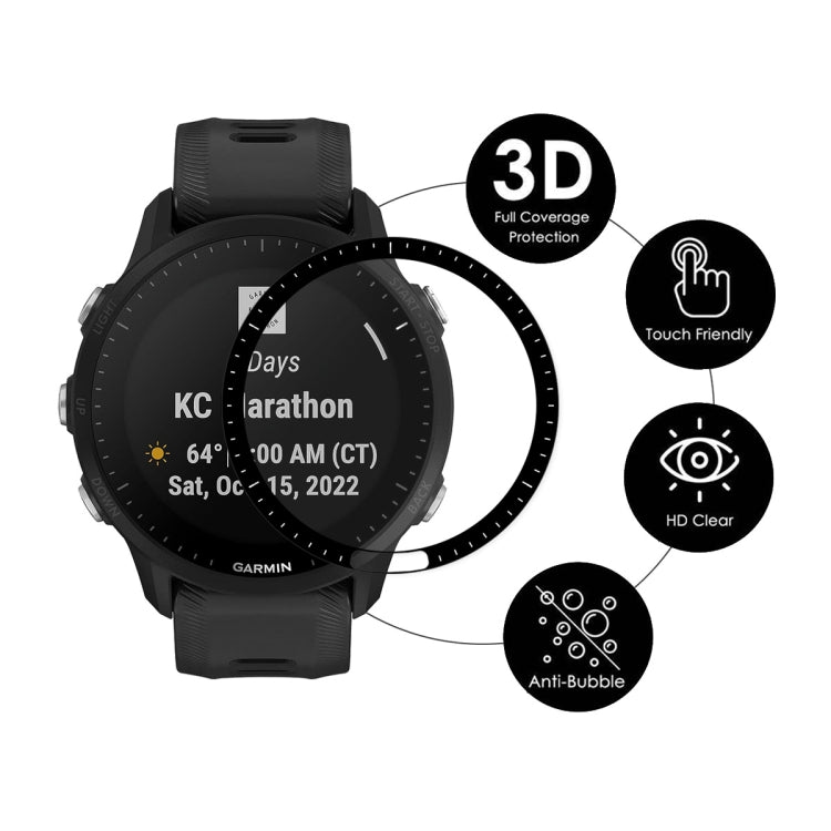 For Garmin Forerunner 955 / 955 Solar ENKAY 3D Full Coverage Soft PC Edge PMMA HD Screen Protector Film - free shipping - PMC TechLife - Order now!