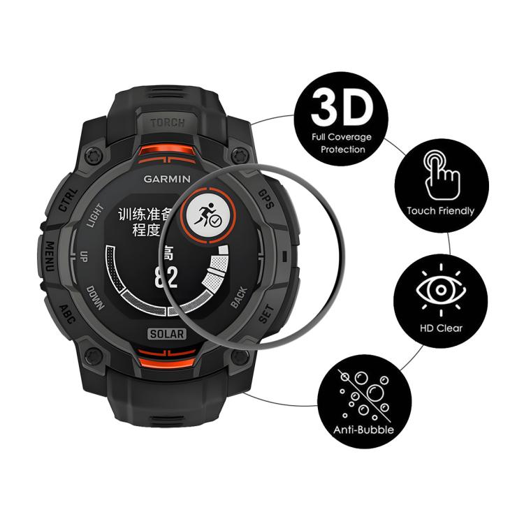 For Garmin Instinct E 45mm 5pcs ENKAY 3D Full Coverage Soft PC Edge PMMA HD Screen Protector Film - free shipping - PMC TechLife - Order now!