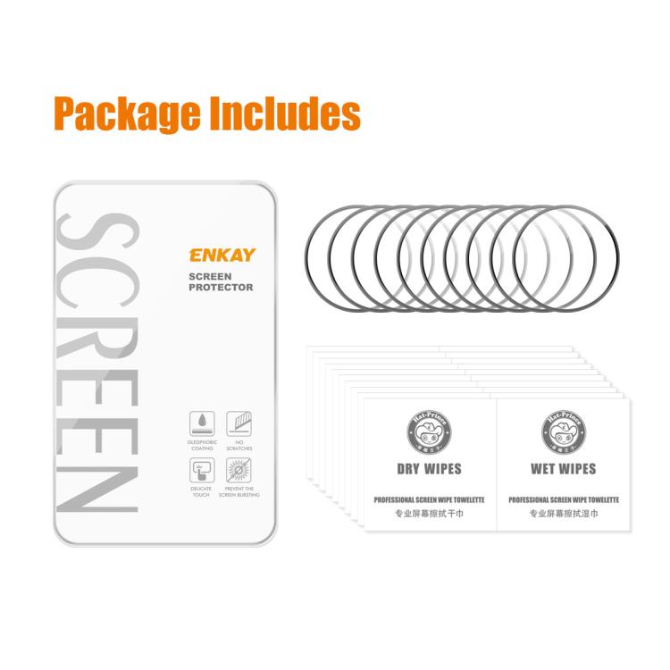 For Garmin Instinct E 45mm 10pcs ENKAY 3D Full Coverage Soft PC Edge PMMA HD Screen Protector Film - free shipping - PMC TechLife - Order now!