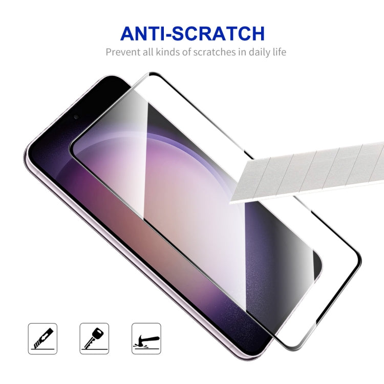 For Samsung Galaxy S24 FE 5G 2pcs ENKAY Hat-Prince Full Glue High Aluminum-silicon Tempered Glass Film - Galaxy S24 FE 5G Tempered Glass by ENKAY | Online Shopping South Africa | PMC Jewellery | Buy Now Pay Later Mobicred