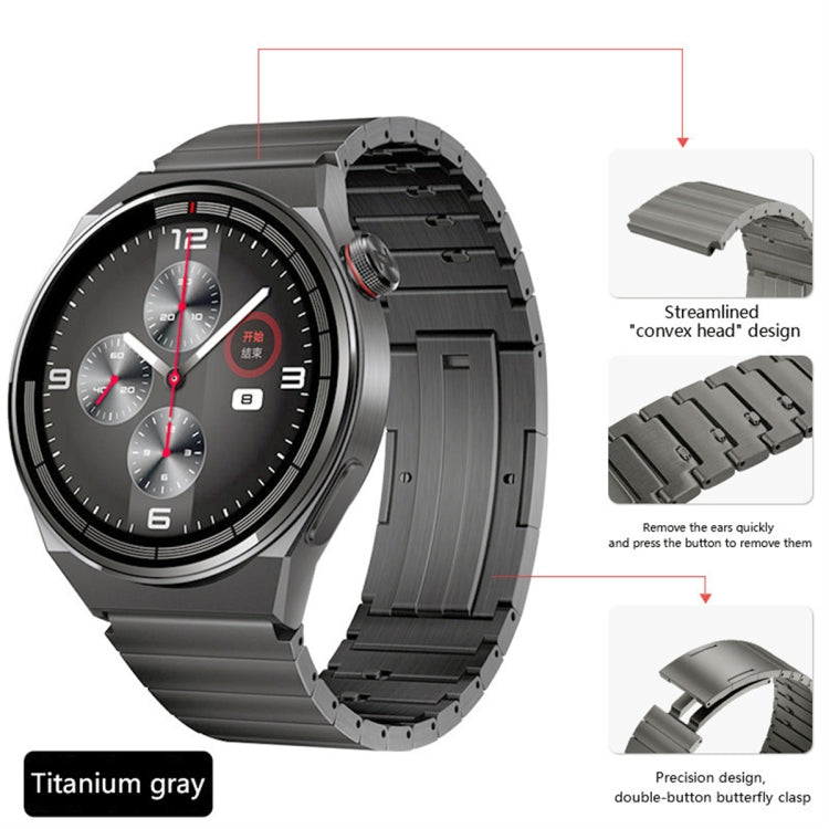 For Huawei Watch GT 2e Titanium Alloy Quick Release Watch Band(Gray) - Watch Bands by PMC TechLife | Online Shopping South Africa | PMC TechLife