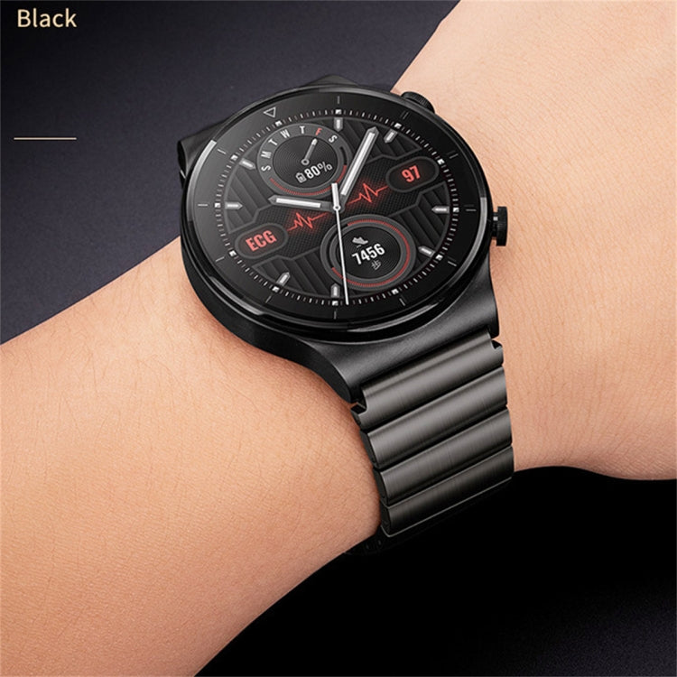 For Samsung Galaxy Watch 42mm One Bead Titanium Alloy Watch Band(Black) - Watch Bands by PMC Jewellery | Online Shopping South Africa | PMC Jewellery