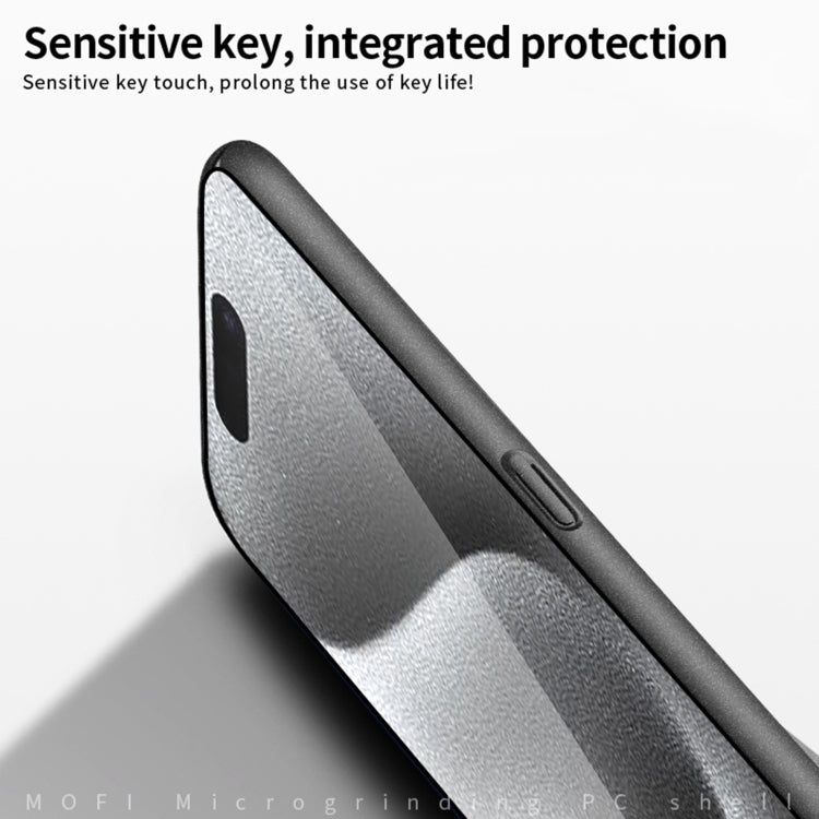 For iPhone 16 Plus MOFI Fandun Series Frosted PC Ultra-thin All-inclusive Phone Case(Black) - iPhone 16 Plus Cases by MOFI | Online Shopping South Africa | PMC Jewellery | Buy Now Pay Later Mobicred