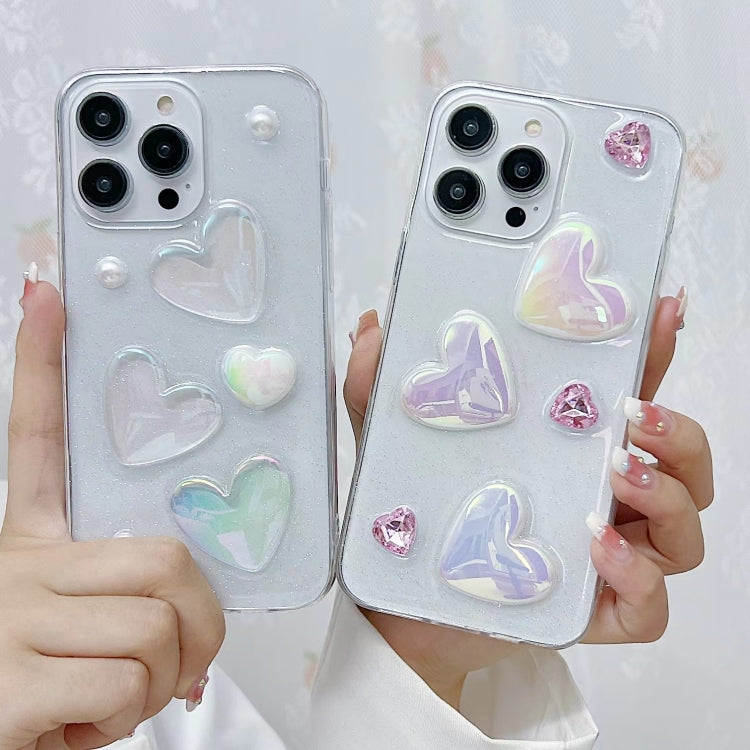 For iPhone 14 Pro Max Love Epoxy TPU Phone Case(Pink) - free shipping - PMC TechLife - Order now!