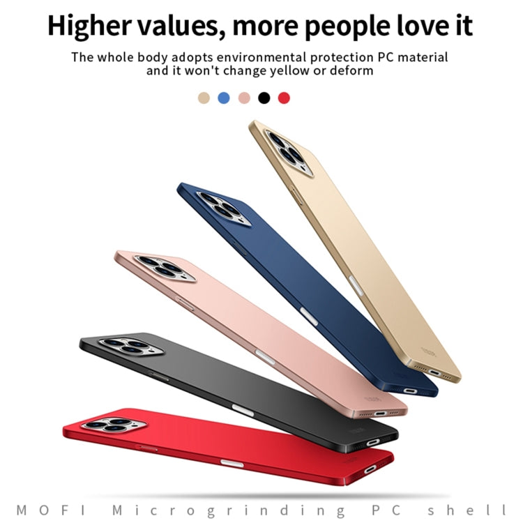 For iPhone 16 Pro Max MOFI Frosted PC Ultra-thin Hard Phone Case(Rose Gold) - iPhone 16 Pro Cases by MOFI | Online Shopping South Africa | PMC Jewellery | Buy Now Pay Later Mobicred