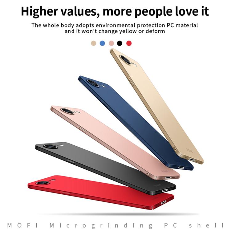 For iPhone 16e MOFI Frosted PC Ultra-thin Hard Phone Case(Rose Gold) - iPhone 16e Cases by MOFI | Online Shopping South Africa | PMC TechLife | Buy Now Pay Later Mobicred
