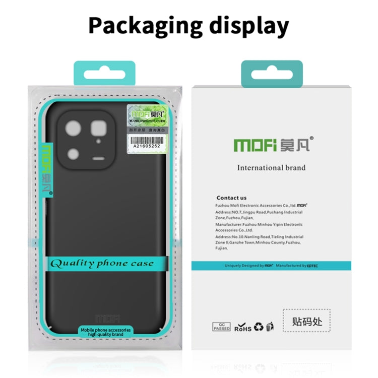 For iPhone 16e MOFI Frosted PC Ultra-thin Hard Phone Case(Black) - iPhone 16e Cases by MOFI | Online Shopping South Africa | PMC TechLife | Buy Now Pay Later Mobicred