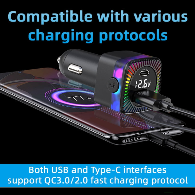 YQ3 66W Super Fast Charging 5 Port Rear Seat Extended Car Charger - Car Charger by PMC Jewellery | Online Shopping South Africa | PMC Jewellery | Buy Now Pay Later Mobicred