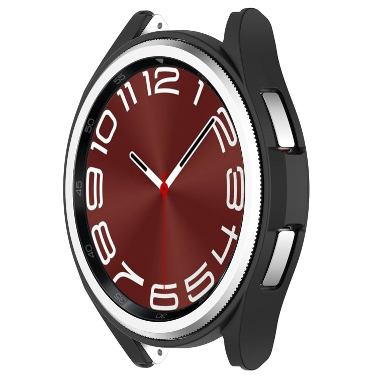 For Samsung Galaxy Watch 6 Classic 43mm Half Coverage Hollow PC Watch Protective Case(Black) - free shipping - PMC TechLife - Order now!