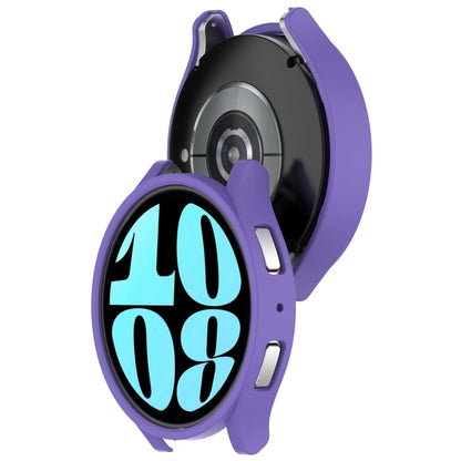 For Samsung Galaxy Watch 6 40mm Half Coverage Hollow PC Watch Protective Case(Purple) - Watch Cases by PMC Jewellery | Online Shopping South Africa | PMC Jewellery