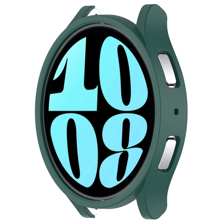 For Samsung Galaxy Watch 6 44mm Half Coverage Hollow PC Watch Protective Case(Green) - Watch Cases by PMC Jewellery | Online Shopping South Africa | PMC Jewellery