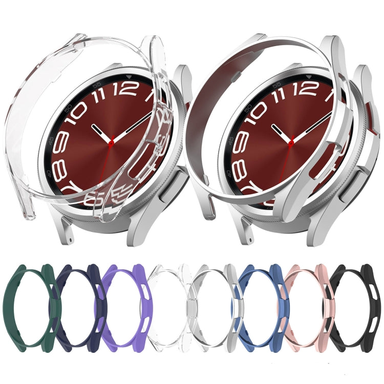 For Samsung Galaxy Watch 6 44mm Half Coverage Hollow PC Watch Protective Case(Transparent) - Watch Cases by PMC TechLife | Online Shopping South Africa | PMC TechLife