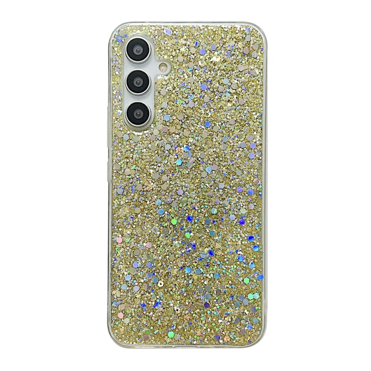 For Samsung Galaxy S24+ 5G Glitter Sequins Epoxy TPU Phone Case(Gold) - Galaxy S24+ 5G Cases by PMC Jewellery | Online Shopping South Africa | PMC Jewellery