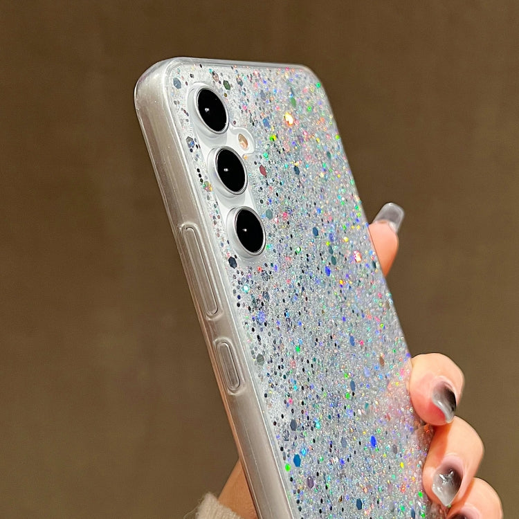 For Samsung Galaxy S24+ 5G Glitter Sequins Epoxy TPU Phone Case(Purple) - Galaxy S24+ 5G Cases by PMC Jewellery | Online Shopping South Africa | PMC Jewellery