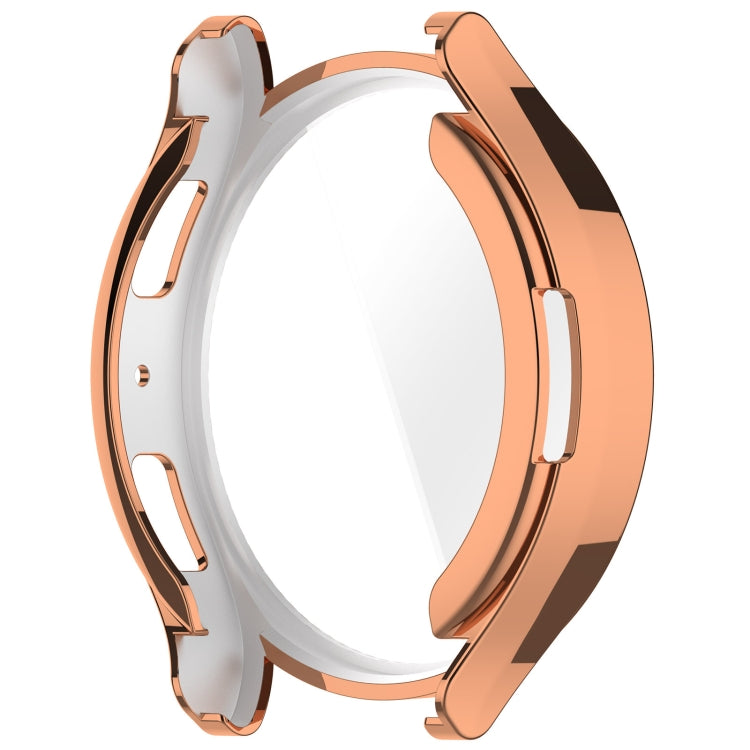 For Samsung Galaxy Watch6 40mm Full Coverage TPU Electroplated Watch Protective Case(Rose Gold) - Watch Cases by PMC Jewellery | Online Shopping South Africa | PMC Jewellery