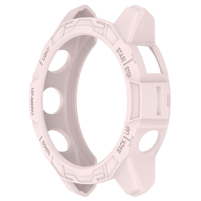 For Garmin Epix Pro 51mm / Fenix 7X / 7X Pro Armored TPU Half Wrapped Watch Protective Case(Pink) - Watch Cases by PMC Jewellery | Online Shopping South Africa | PMC Jewellery