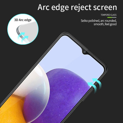 For Samsung Galaxy A25 MOFI 9H 3D Explosion-proof Curved Tempered Glass Film(Black) - Galaxy Tempered Glass by MOFI | Online Shopping South Africa | PMC Jewellery