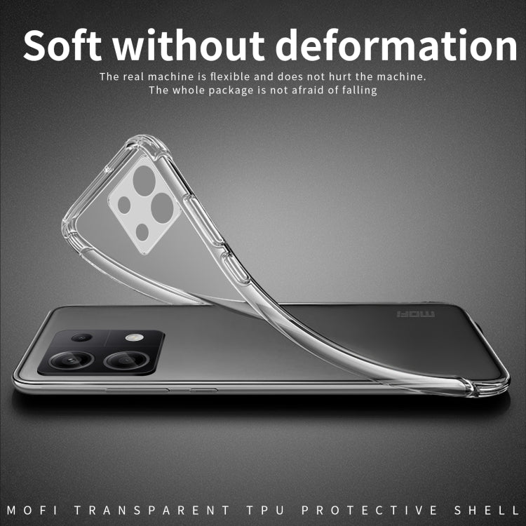 For Xiaomi Redmi Note 13 Pro 4G MOFI Ming Series Ultra-thin TPU Phone Case(Transparent) - Note 13 Pro Cases by MOFI | Online Shopping South Africa | PMC Jewellery