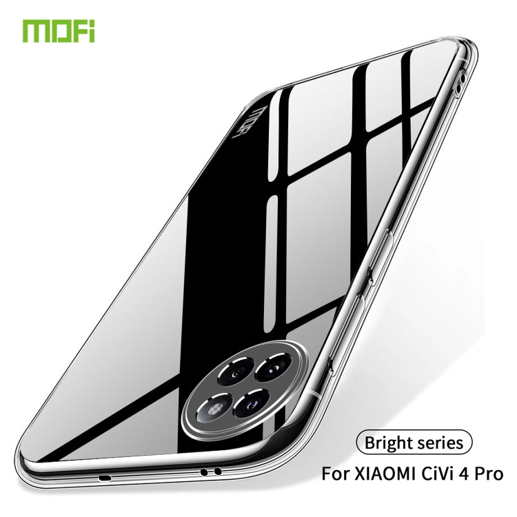 For Xiaomi Civi 4 Pro MOFI Ming Series Ultra-thin TPU Phone Case(Transparent) - Xiaomi Cases by MOFI | Online Shopping South Africa | PMC Jewellery