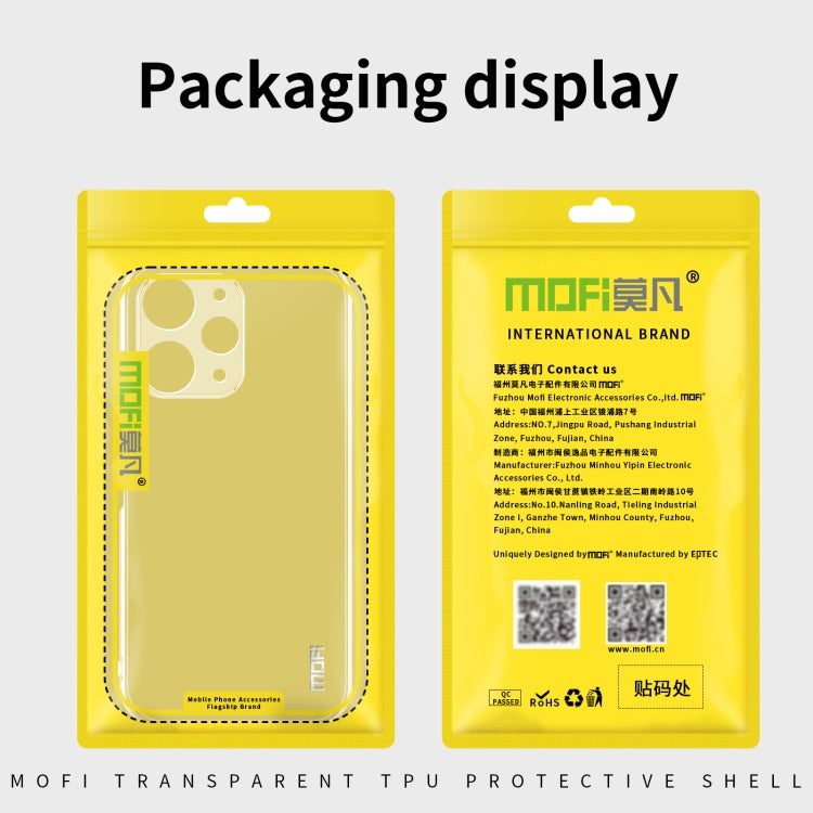 For Xiaomi Redmi 13C 5G MOFI Ming Series Ultra-thin TPU Phone Case(Transparent) - 13C Cases by MOFI | Online Shopping South Africa | PMC Jewellery