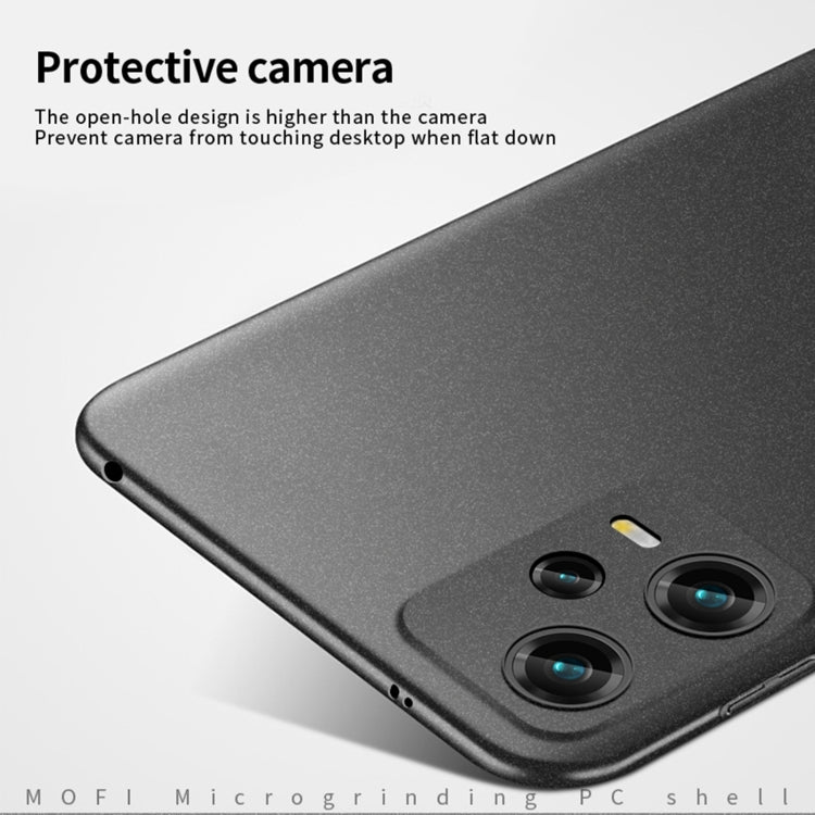 For Xiaomi Redmi Note 12 Global /Poco X5 5G MOFI Fandun Series Frosted PC Ultra-thin All-inclusive Phone Case(Gray) - Xiaomi Cases by MOFI | Online Shopping South Africa | PMC Jewellery