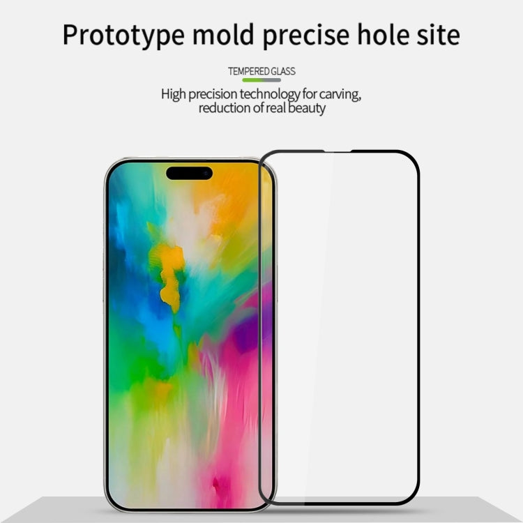For iPhone 16 Pro MOFI 9H 2.5D Full Screen Tempered Glass Film(Black) - iPhone 16 Pro Tempered Glass by MOFI | Online Shopping South Africa | PMC TechLife | Buy Now Pay Later Mobicred