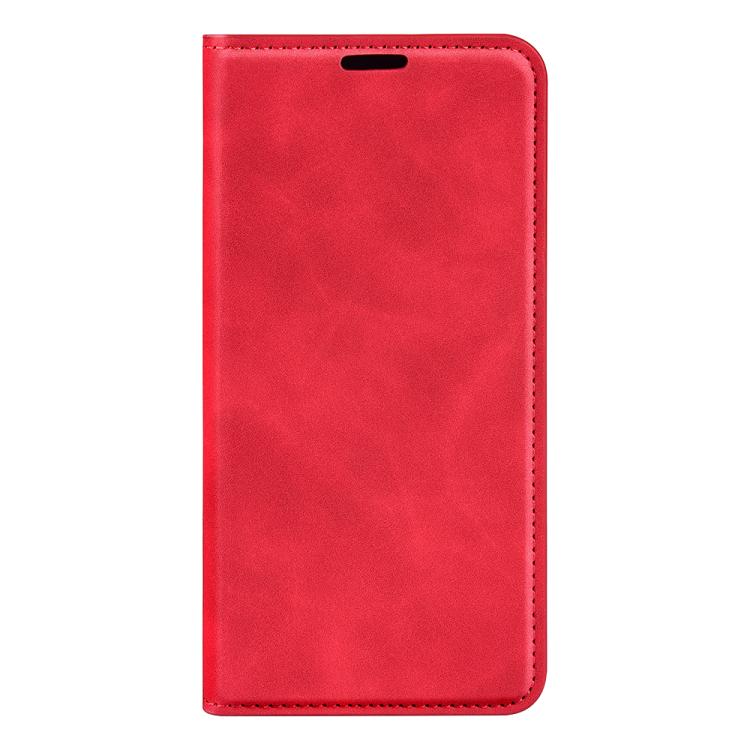 For Samsung Galaxy S25+ 5G Retro-skin Magnetic Suction Leather Phone Case(Red) - Galaxy S25+ 5G Cases by PMC Jewellery | Online Shopping South Africa | PMC Jewellery | Buy Now Pay Later Mobicred