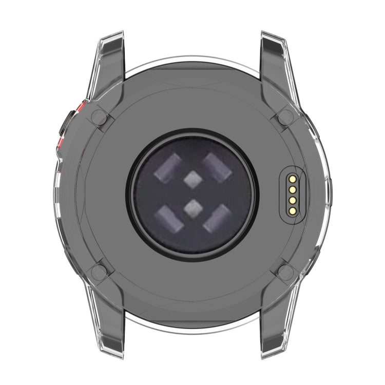 For Garmin Fenix 7S Pro Half-Package TPU Watch Protective Case(Transparent Purple) - Watch Cases by PMC TechLife | Online Shopping South Africa | PMC TechLife | Buy Now Pay Later Mobicred