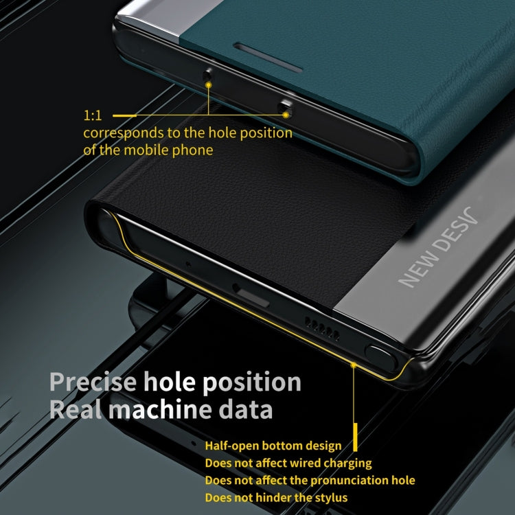 For iPhone 16 Pro Side Electroplated Adsorption Leather Phone Case(Yellow) - iPhone 16 Pro Cases by PMC TechLife | Online Shopping South Africa | PMC TechLife | Buy Now Pay Later Mobicred