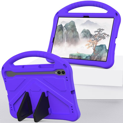 For Samsung Galaxy Tab S9 EVA Shockproof Tablet Case with Holder(Purple) - Galaxy Tab S9 Cases by PMC Jewellery | Online Shopping South Africa | PMC Jewellery | Buy Now Pay Later Mobicred