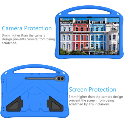 For Samsung Galaxy Tab S10 Ultra 14.6 EVA Shockproof Tablet Case with Holder(Blue) - Tab S10 Ultra Cases by PMC Jewellery | Online Shopping South Africa | PMC Jewellery | Buy Now Pay Later Mobicred